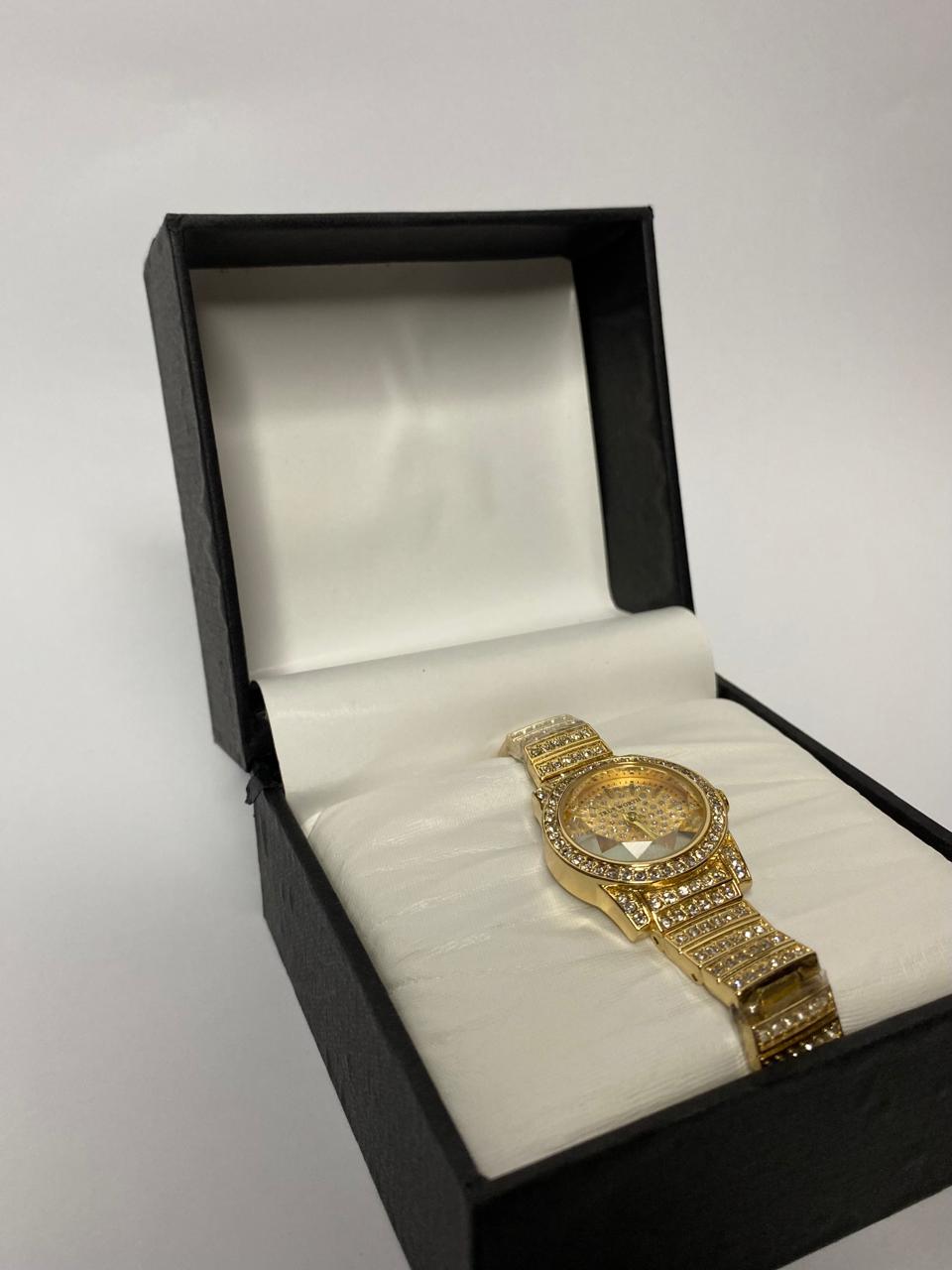 Gold Rhinestone Watch